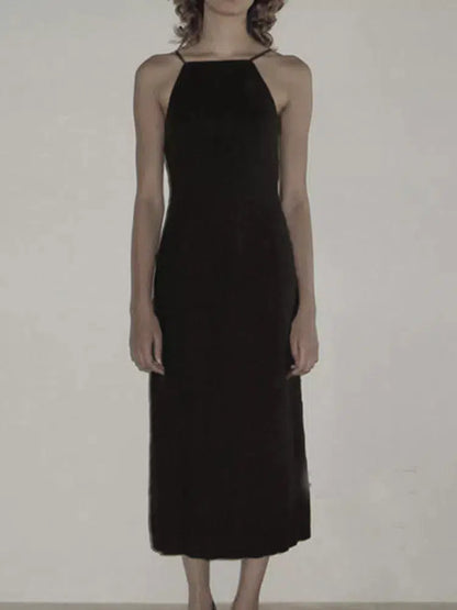 Gothic Sexy Brown Spider Web Dress