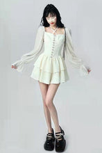 Load image into Gallery viewer, Long Sleeve Corset Mini Dress
