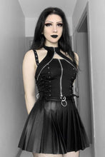 Load image into Gallery viewer, Halter Zipped Up Crop Top
