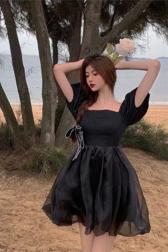 Gothic Lolita Puff Sleeve Dress