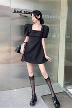 Load image into Gallery viewer, Vintage Puff Sleeve Mini Dress
