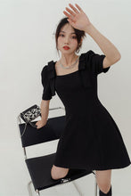 Load image into Gallery viewer, Vintage Puff Sleeve Mini Dress
