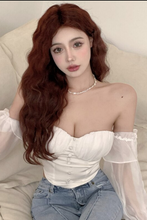 Load image into Gallery viewer, Slash Neck Women Crop Top
