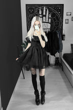 Load image into Gallery viewer, Sexy Goth Black Mini Dress
