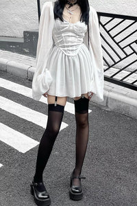 Lotus Leaf Sleeve Dress