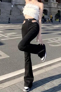 Chain Flare Jeans