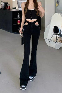 Chain Flare Jeans