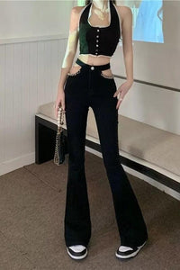 Chain Flare Jeans