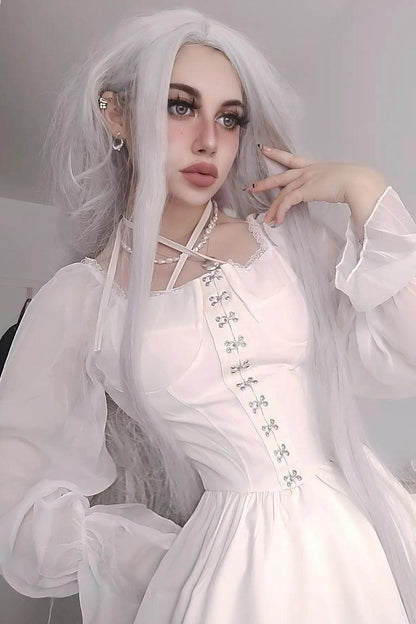 Long Sleeve Corset Mini Dress