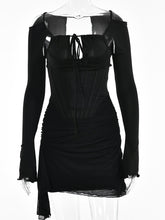 Load image into Gallery viewer, Spaghetti Strap Women&#39;s Sexy Black Dress
