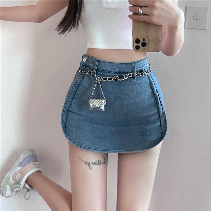 Tight Korean Style Jean Skirt