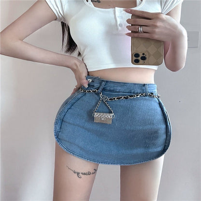 Tight Korean Style Jean Skirt