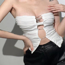 Load image into Gallery viewer, Sexy Short Wrap Chest Top
