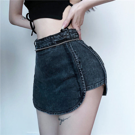 Tight Korean Style Jean Skirt