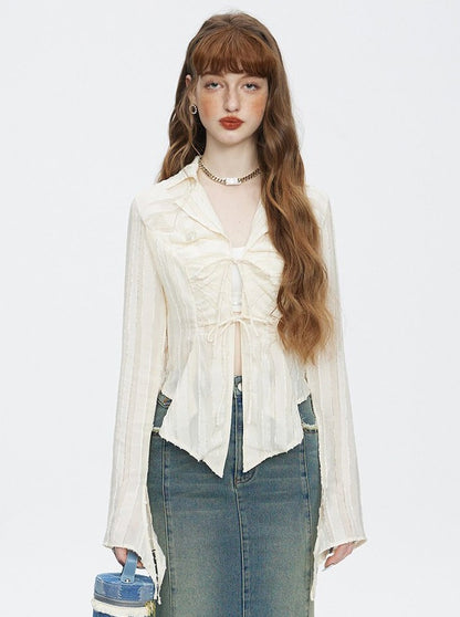 Irregular Lace Shirt