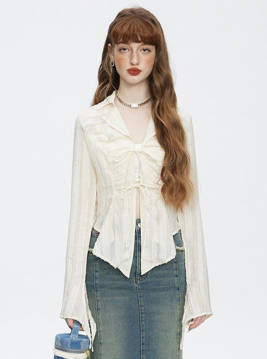 Irregular Lace Shirt