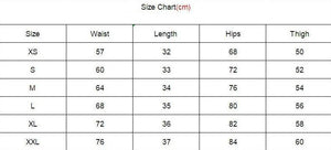 Goth Dark High Waist Chain Shorts