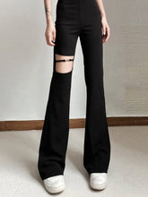 Load image into Gallery viewer, Vibrant Women&#39;s Weave Black Trousers
