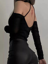 Load image into Gallery viewer, Sexy Hollow Out Halter Bodysuit

