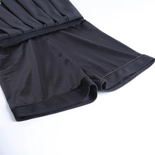 Load image into Gallery viewer, High Waist Pleated Black Skirt Gothic Style - Vellarmi

