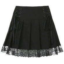Load image into Gallery viewer, Cute Black Lace Mini Skirt - Vellarmi

