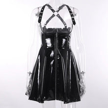 Load image into Gallery viewer, High Waist Suspender Gothic Skirt - Vellarmi
