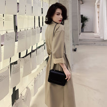 Load image into Gallery viewer, Secret Power Long Pu Leather Jacket
