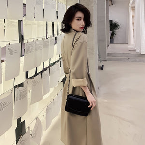 Secret Power Long Pu Leather Jacket