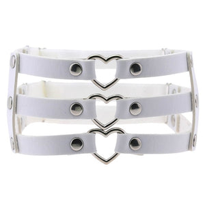 Triple Love Thigh Garter Belt - Vellarmi