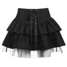 Load image into Gallery viewer, Dark Gothic Lace Up Skirt - Vellarmi
