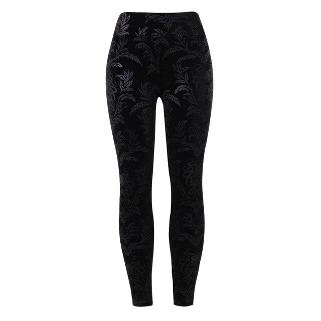 Street wear High Waist Gothic Leggings - Vellarmi