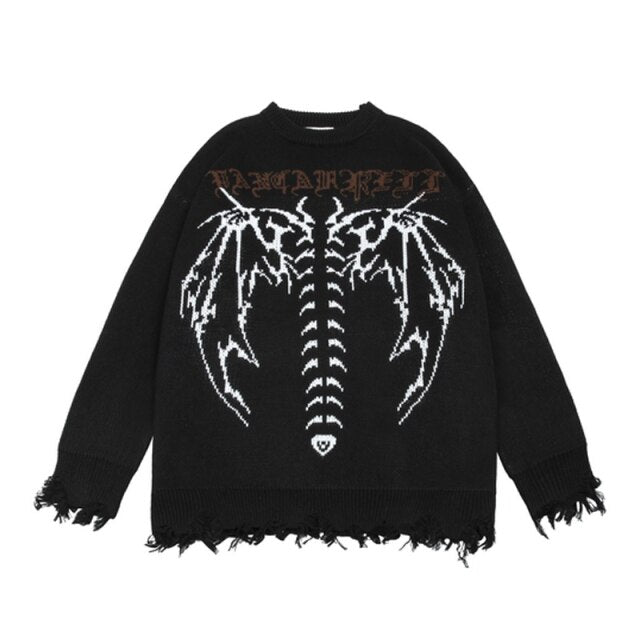 Harajuku Devil Wings Sweater