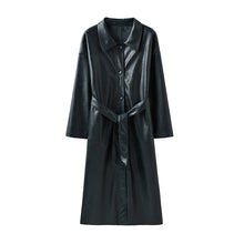 Load image into Gallery viewer, Secret Power Long Pu Leather Jacket

